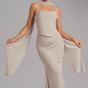 Stone Maxi Prom Dress SIZE 10